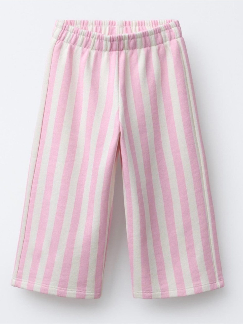 Zara Girls Pink & White Striped Pants Size 5 Years